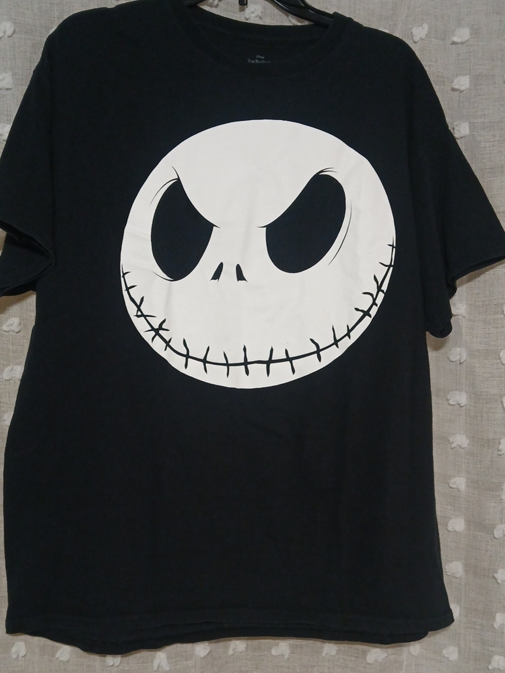 PREOWNED TIM BURTONS THE NIGHTMARE BEFORE CHRISTMAS JACK SKELLINGTON TEE SZ XL